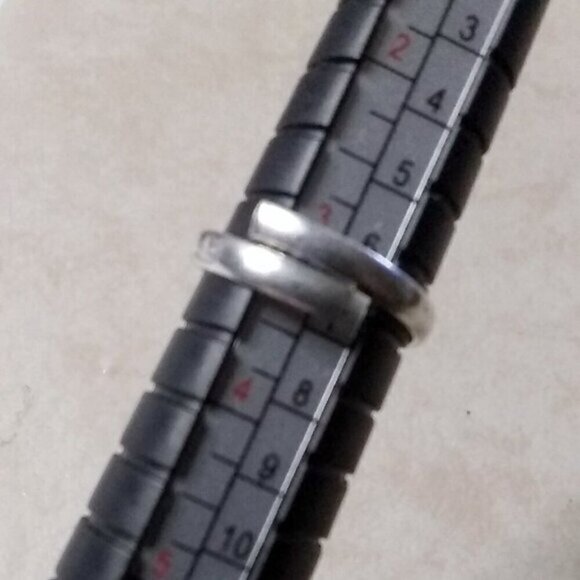 Palest Rose Quartz Cabochon - Midi Ring - Toe Ring - Child's - Adjustable 3.5+++ - Picture 7 of 8